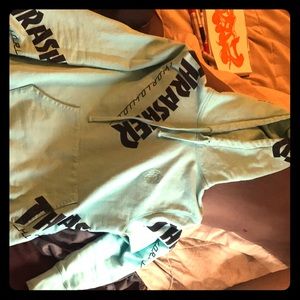 Thrasher huff green hoody med